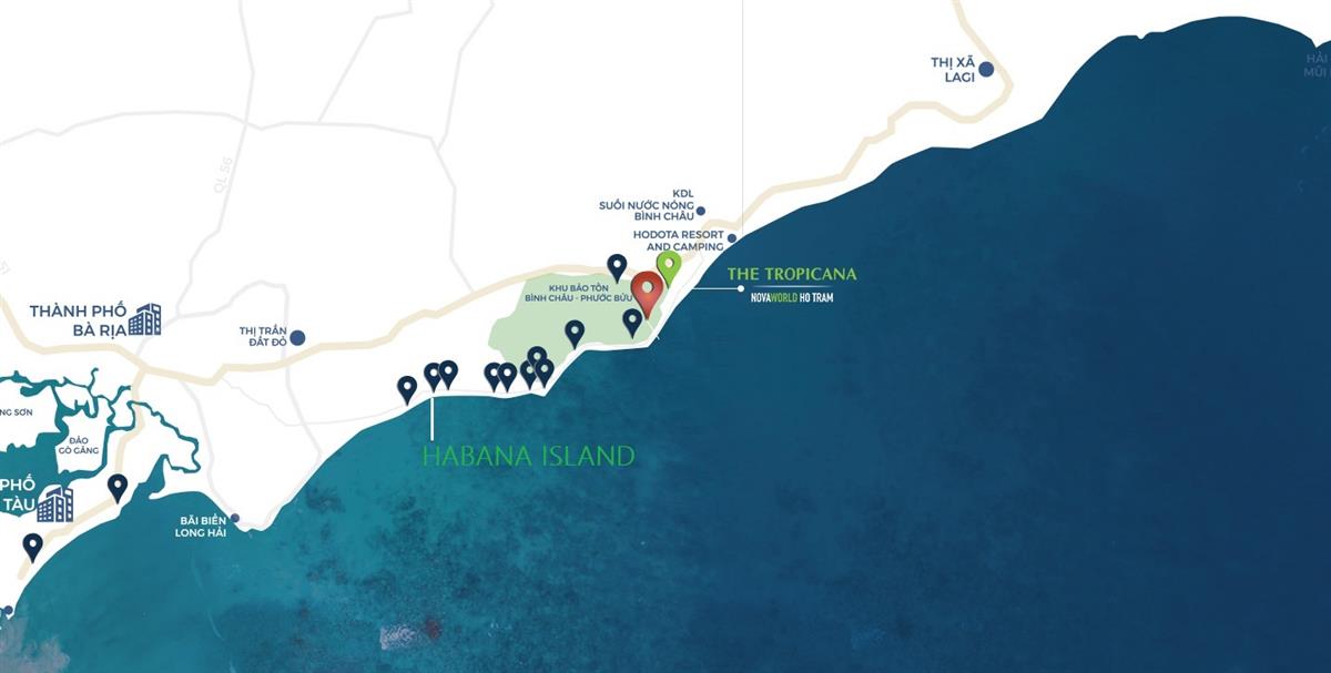 VỊ TRÍ DỰ ÁN HABANA ISLAND BÌNH CHÂU  