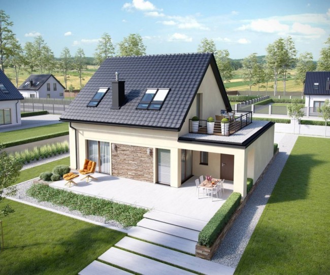 Thiết kế nhà cấp 4 mái thái nhỏ đẹp đơn giản