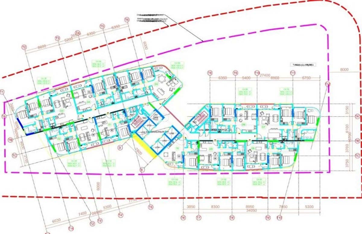 Mặt bằng chi tiết tòa tòa tháp 4 dự án Mặt bằng chi tiết tòa tòa tháp 4 dự án