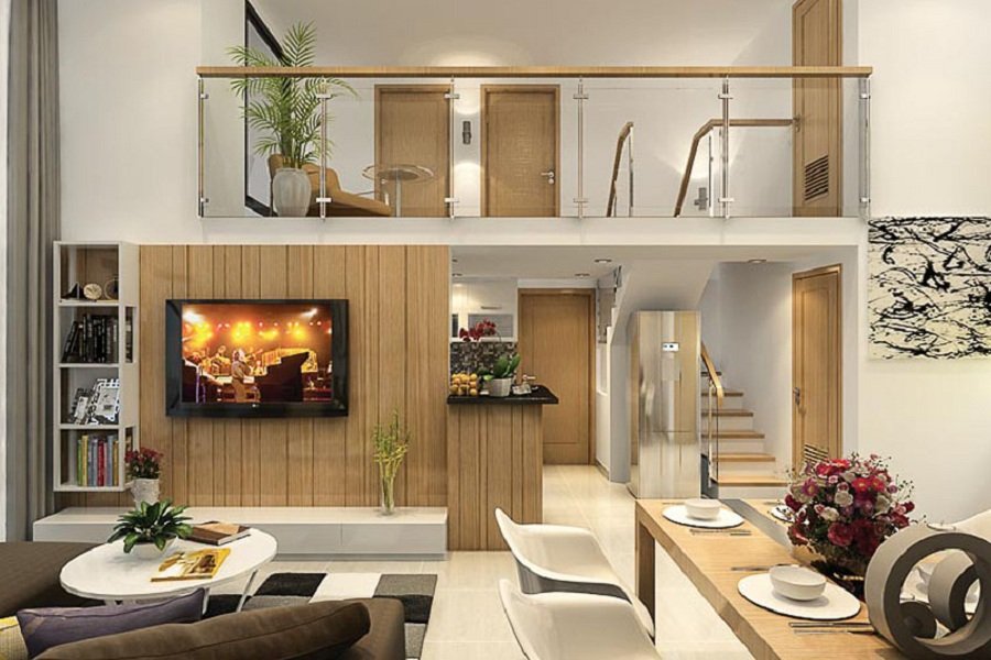 Nhà cấp 4 có gác lửng sang trọng