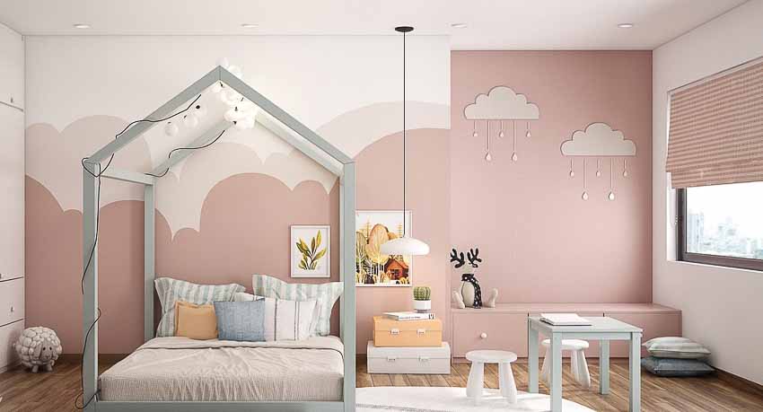 Chú trọng tone màu nhẹ nhàng phù hợp với sở thích của bé