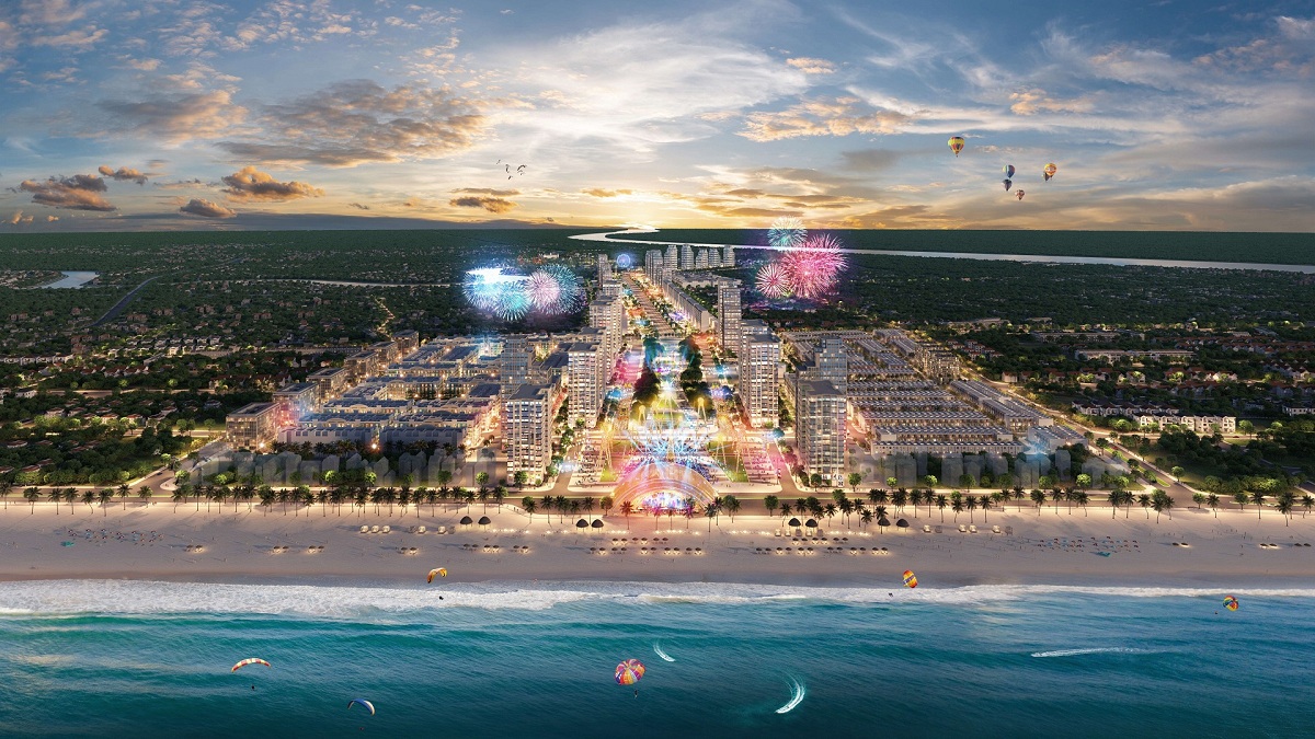Quảng trường biển trung tâm sẽ là tiện ích diễn ra nhiều lễ hội và sự kiện khi dự án hình thành