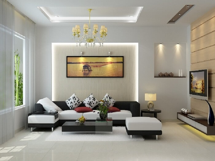 Phòng khách nhiều màu sắc nhưng vẫn hài hòa