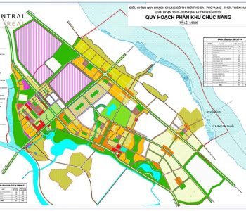 Bản đồ quy hoạch phân khu chức năng KĐT mới Phú Đa