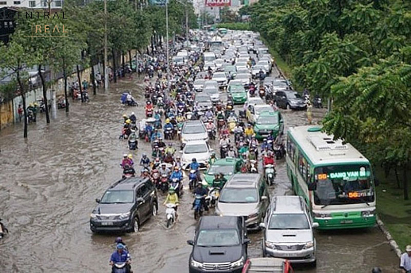 Đường Nguyễn Hữu Cảnh trước khi được nâng cấp