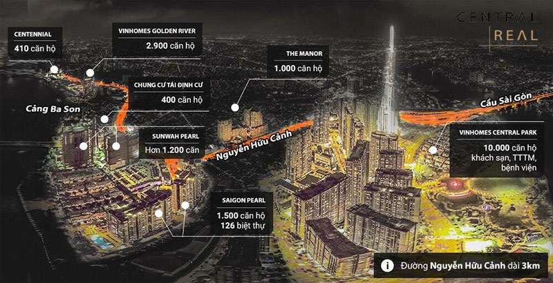 BĐS quay khu vực đường Nguyễn Hữu Cảnh