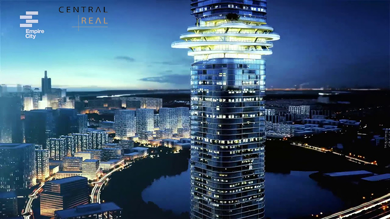 Phan dinh cua toa nha Empire City Tower