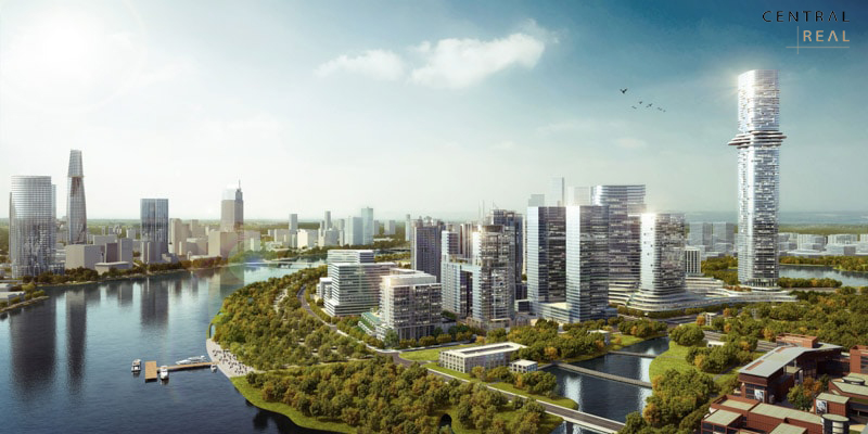 Phối cảnh thiết kế dự án Empire City 88 tầng