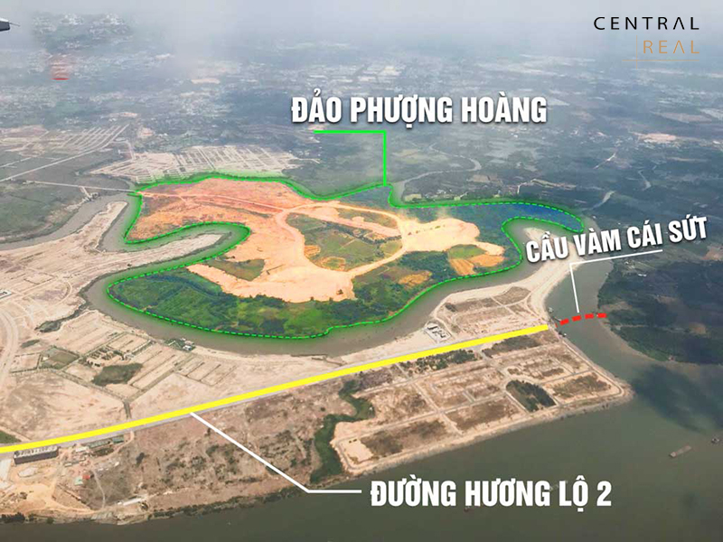 View nhìn từ dự án Aqua City ra Cầu Vàm Cái Sứt
