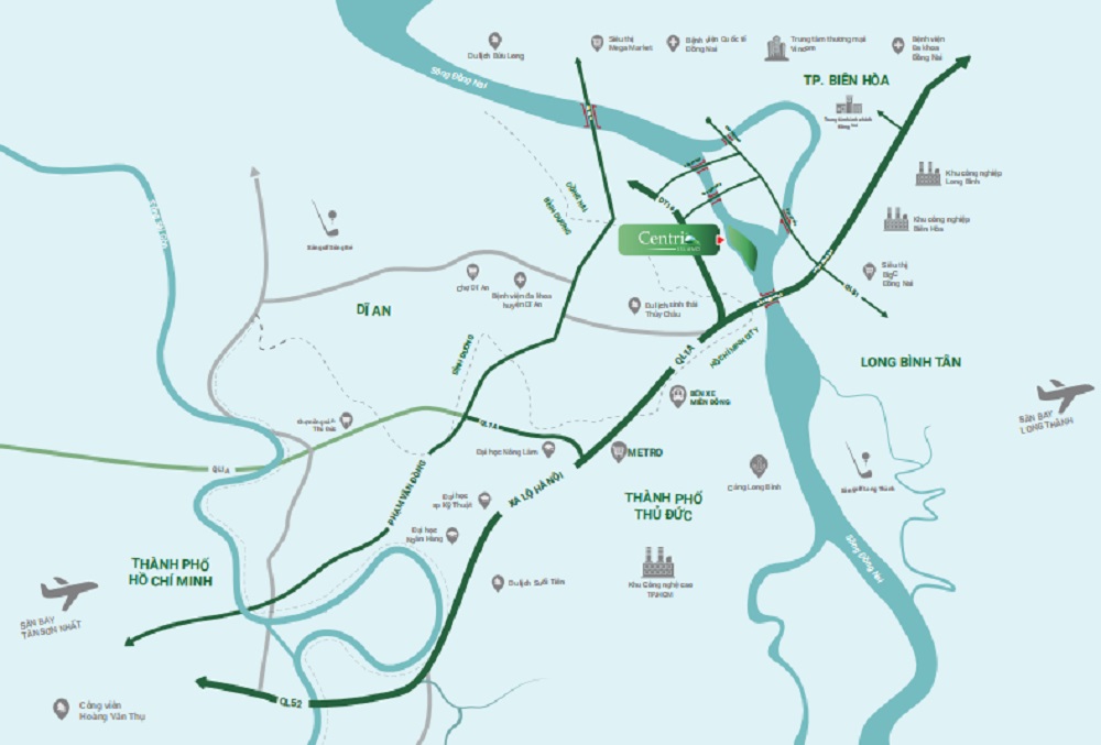 VỊ TRÍ DỰ ÁN CENTRIAL ISLAND 