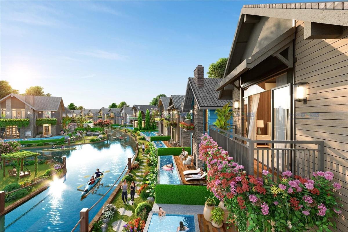 vị trí hướng sông tuyệt đẹp của căn Nhà phố Long Island