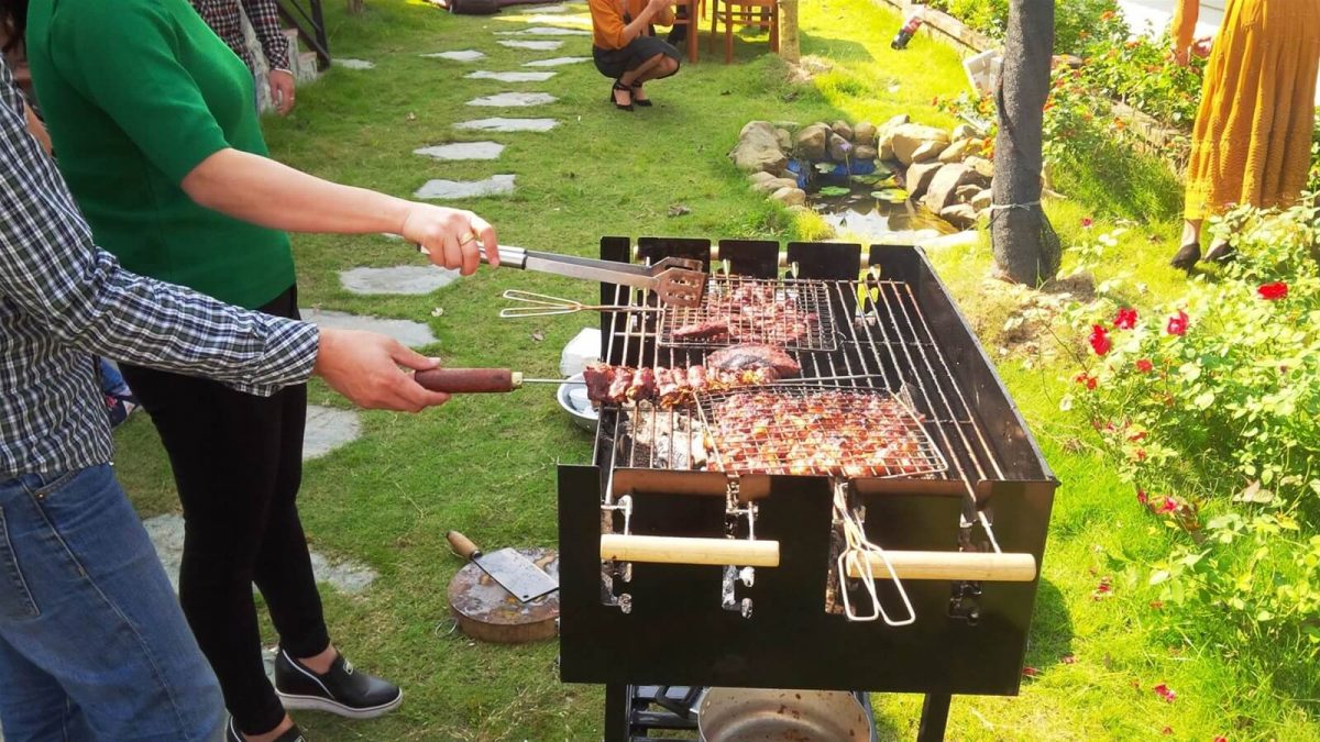 Khu vực tiệc BBQ thuộc tiện ích nội khu dự án Long Island Novaworld Hồ Tràm