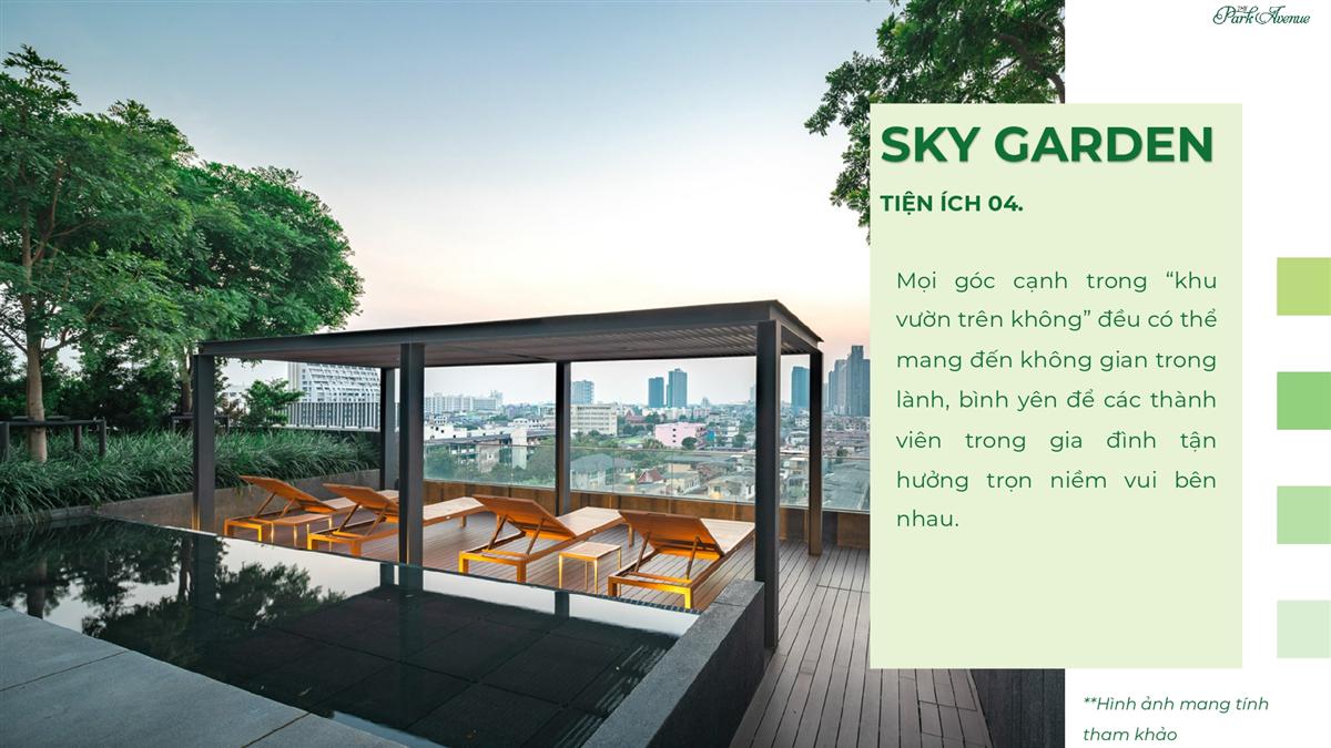 Sky Garden - tiện ích sống xanh hàng đầu tại dự án